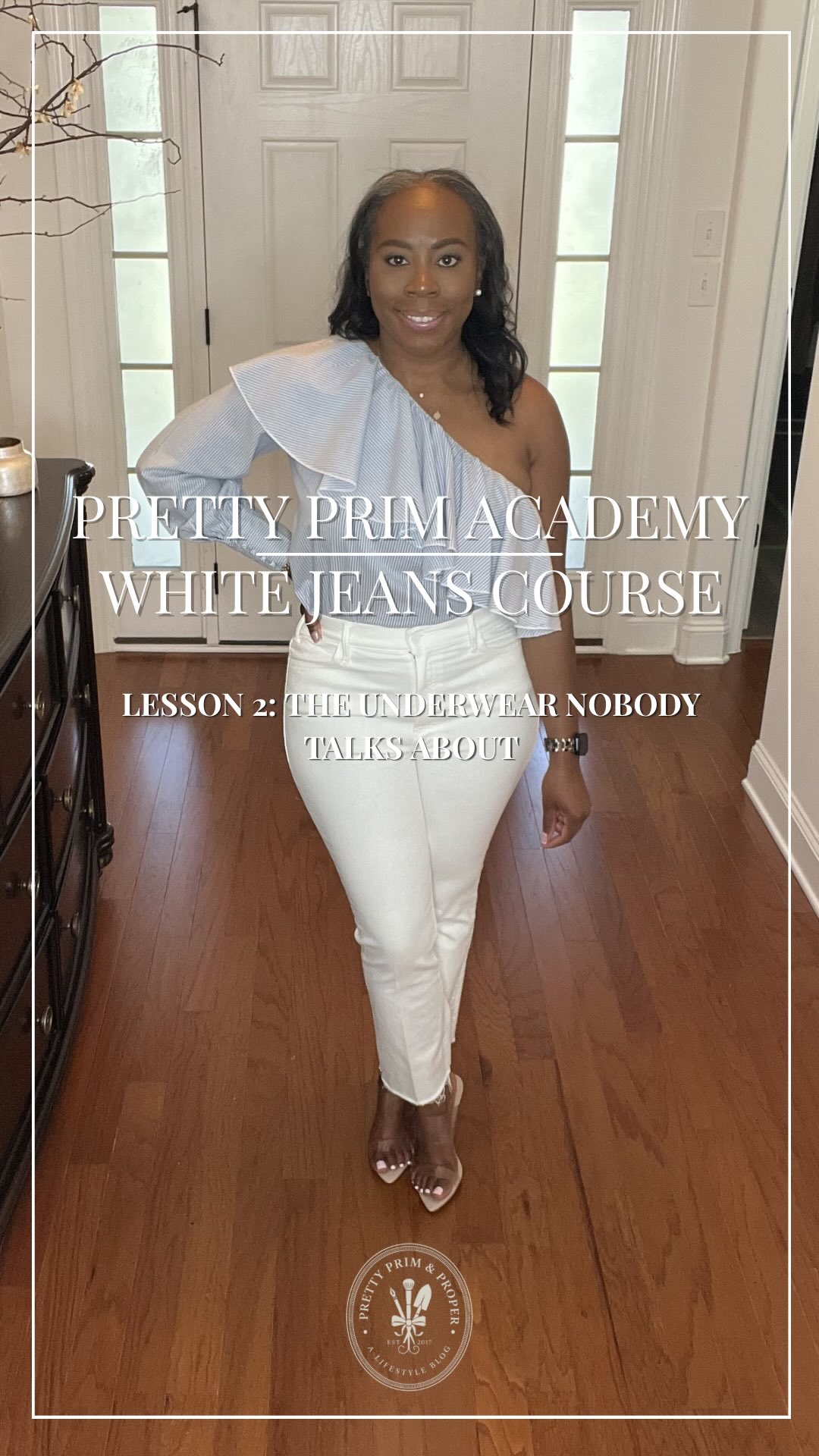Let’s talk about the lesson nobody talks about…

Undergarments.

Choosing the right pair underneath your white jeans makes a bigger difference than the jeans themselves.

In today’s lesson, I’m sharing exactly what works—and what to avoid.

Trust me…this one matters.

#WhiteJeansCourse #PrettyPrimAcademy #WhiteJeans #WardrobeTips #ClassicStyle

Comment SHOP below to receive a DM with the link to this post on my LTK ⬇ https://liketk.it/6hJxC