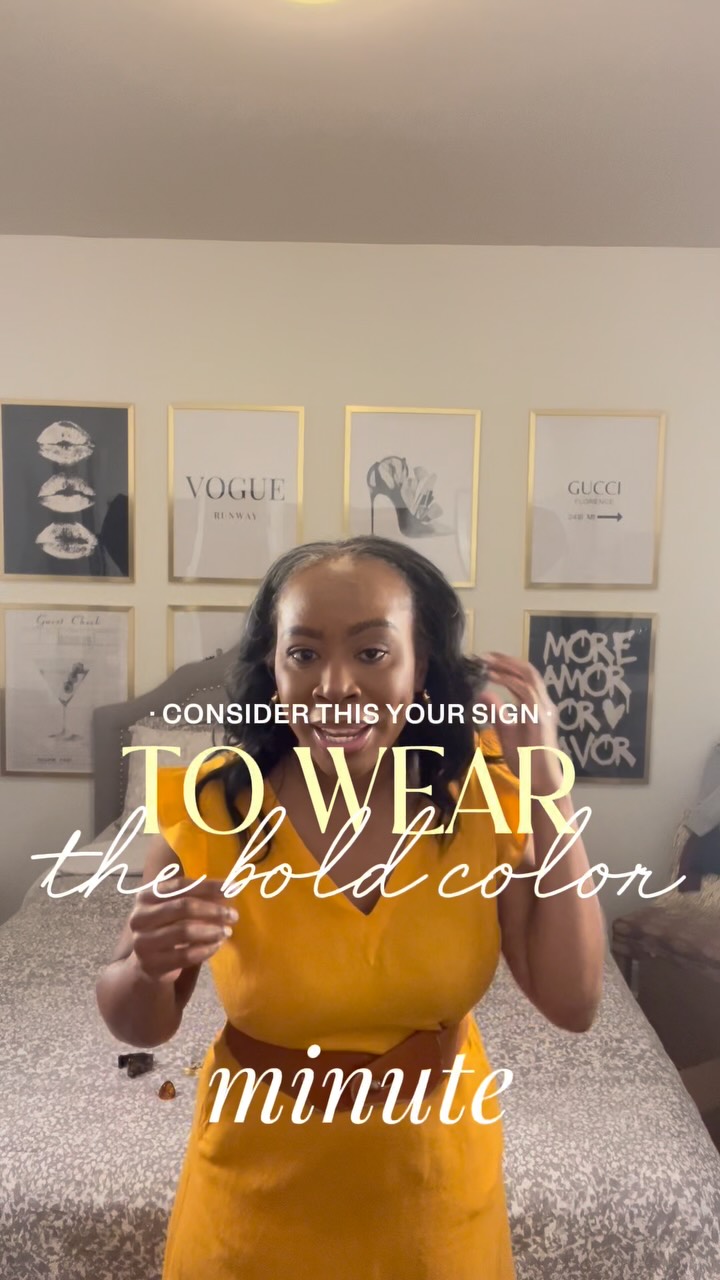 Consider this your sign to wear the bold color. 💛

There’s something about a rich marigold that makes even a simple silhouette feel special. The ruffled shoulder gives this dress just enough femininity, while the cognac belt defines the waist and keeps the whole look polished.

One of my favorite ways to make color feel sophisticated? Keep the silhouette classic and let the color be the statement.

A lotta classic, a little charming, always polished. ✨

#PrettyPrimAndPolished #ClassicStyle #WorkwearStyle #Over40Style #WearMoreColor