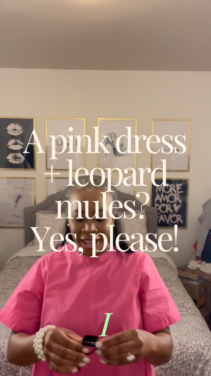 Today’s outfit formula: one cheerful pink dress, one pair of leopard mules, and no need to overthink the rest. Leopard is such a good finishing touch for a solid color. 💗

#PinkDress #LeopardMules #DressStyle #PrettyPrimAndProper

Comment SHOP below to receive a DM with the link to this post on my LTK ⬇ https://liketk.it/6oc6r