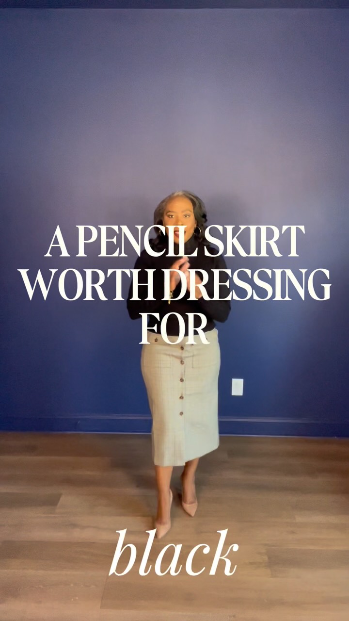 Some pieces make getting dressed feel like an occasion. 🤎 This new plaid pencil skirt is one of them.

The styling formula: a fitted turtleneck to balance the longer skirt, tall boots, and simple gold jewelry. Classic pieces with just enough detail.

Save this for your next office outfit, and shop the look through the LTK link in my bio.

#PencilSkirt #PolishedStyle #FallOutfitIdeas #WorkwearStyle #PrettyPrimAndProper

Comment PLAID below to receive a DM with the link to this post on my LTK ⬇ https://liketk.it/6qDHF